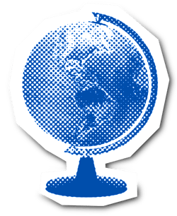 An image of a globe